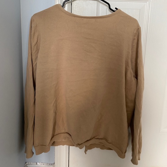 Architect tan button down cardigan - Picture 2 of 2